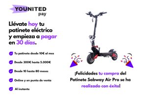 Financia tu patinete eléctrico